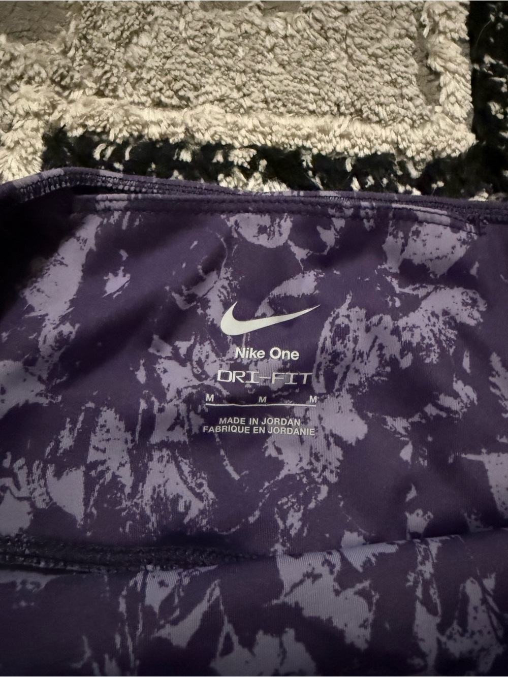 Purple Printed Women's Leggings - Picture 2 of 2
